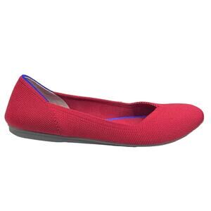 Rothy’s Women’s Red Round Toe Slip On Ballet Flats Size US 6
